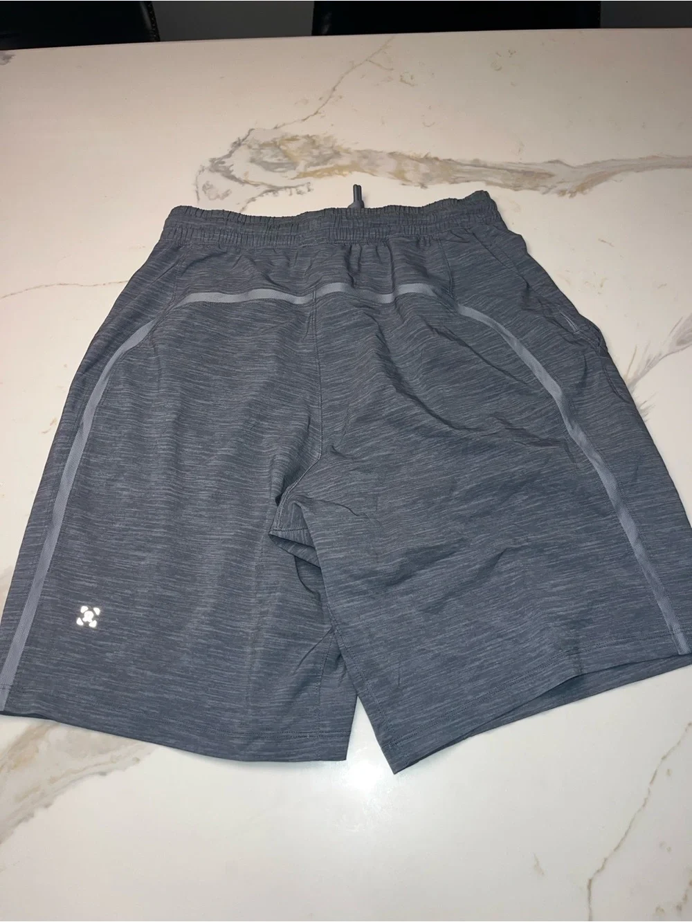 Lululemon Pace Breaker Shorts Mens Small Blue Gray Stretch UnLined  Euc